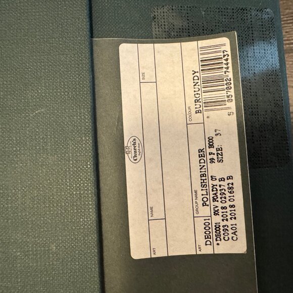 Church’s Polish Binder Burgundy Brogues Size 37 Preowned Leather Dress Shoes - Picture 4 of 16